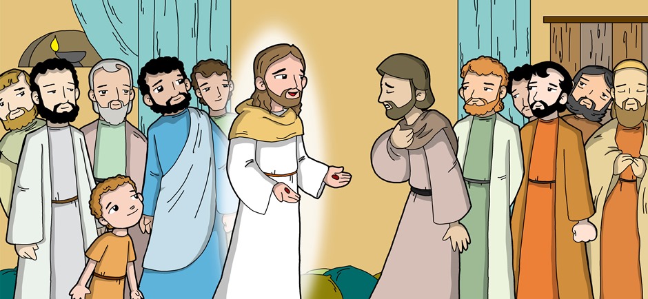  Apparition aux disciples dans le Cénacle 